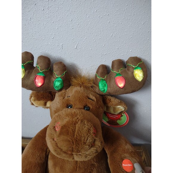 Limited Edition Hal Holiday Moose Collectifriend Build A Bear Lights Up - Picture 9 of 9